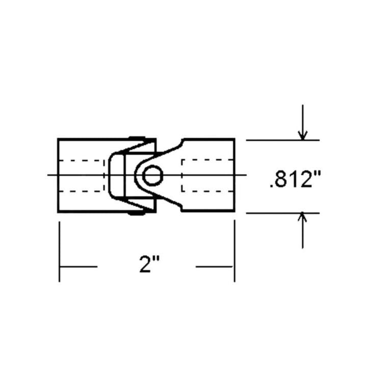 Truth Hardware Awning Window Operator Universal Joint for 5/16" Spline Size - Brown