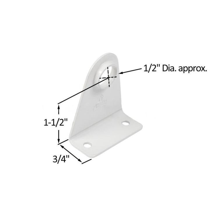 Truth Hardware Bearing Bracket for Sill Extension - White