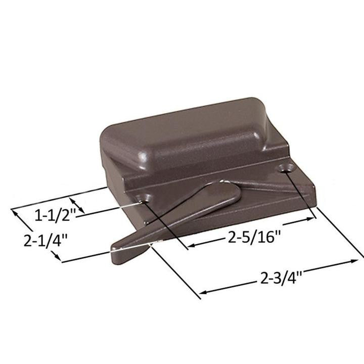 Truth Hardware "HomeGard" Sash Lock - Brown