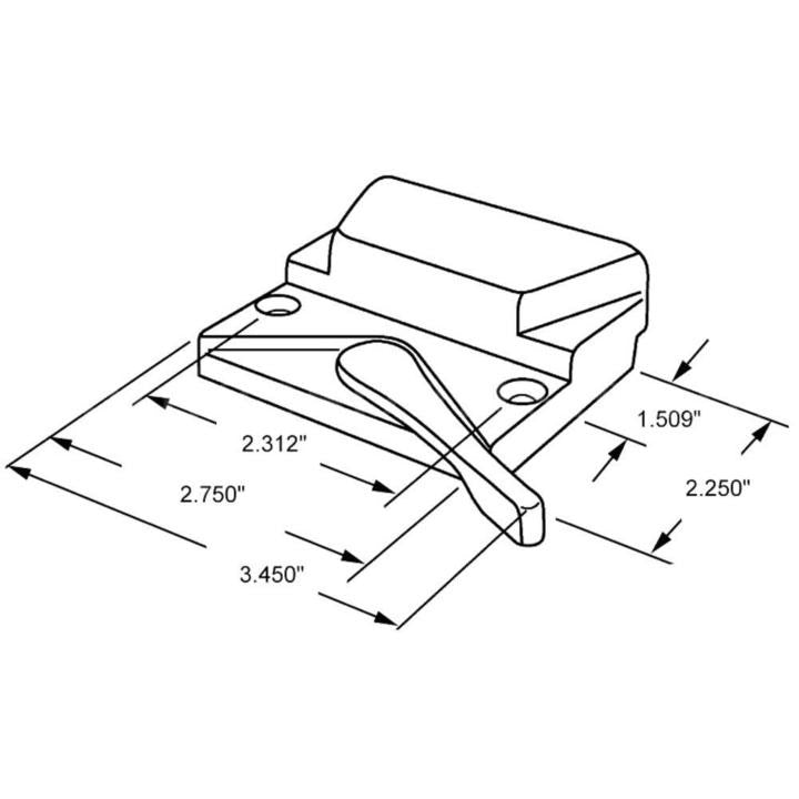 Truth Hardware "HomeGard" Sash Lock - Coppertone