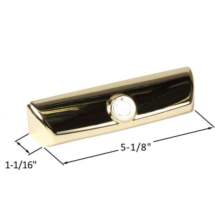 Truth Hardware Contour Window Operator Cover - Bright Brass