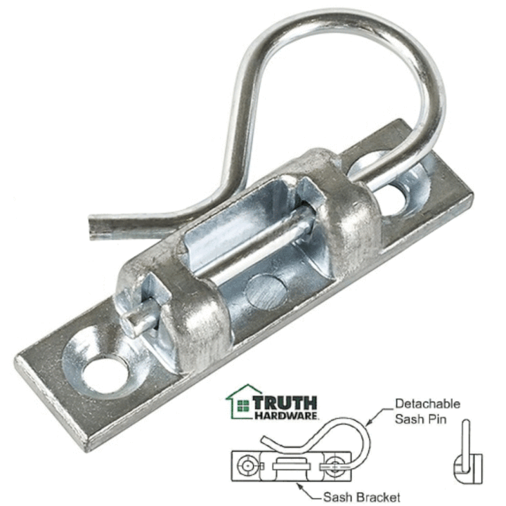 Truth Hardware Sash Bracket With Detachable Sash Pin