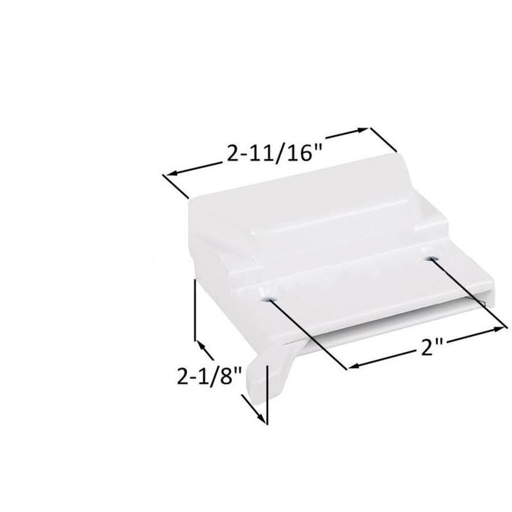 Truth Hardware Low Profile Tie Bar Compatible Window Sash Lock With 2" Screw Holes - White