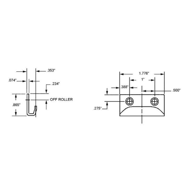 Truth Hardware Non-Handed Interlock Keeper