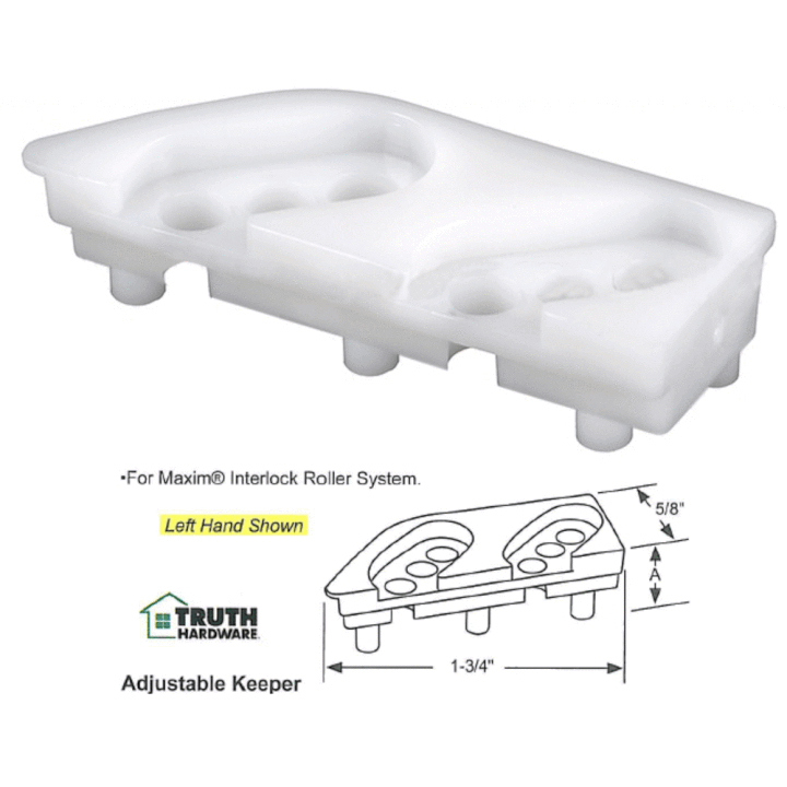 Truth Hardware 1/2" Adjustable Keeper for Maxim Tie-Bar System