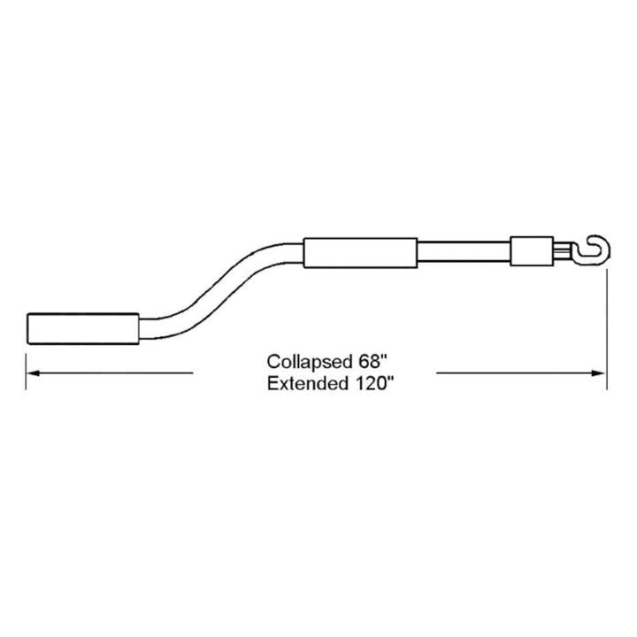 Truth Hardware 68" Telescoping Pole With Hex Ball End