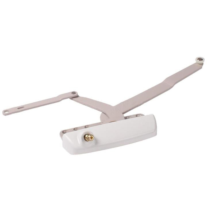 Truth Hardware Right Hand Dual Arm Maxim Casement Window Operator With Nylon Roller - White