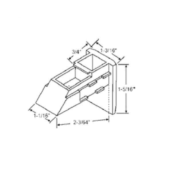 Capitol Top Sash Guide - Black
