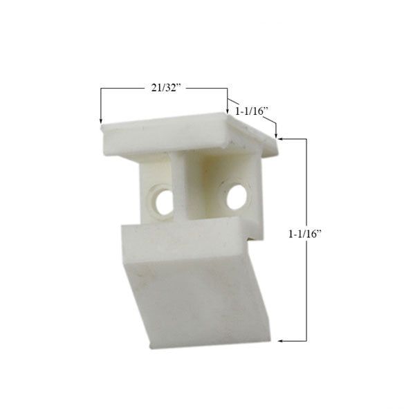 60 Series Plastic Sash Guide - White