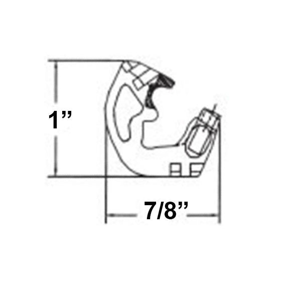 1/2 inch Tilt Channel Balance (5/8 x 9/16) with Small Wedgelock Shoe