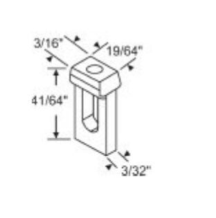 1/2" Ribbed Channel Balance for Jambliners, #5 End Bracket A