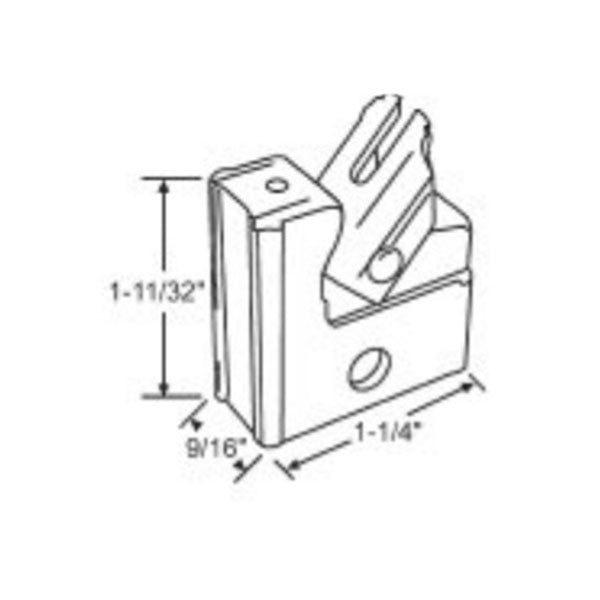 1/2" Ribbed Channel Balance for Jambliners, #15 End Bracket *DISCONTINUED*