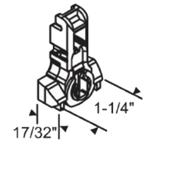 Tilt Shoe, 1-1/4 x 17/32 Blue Puck, Closed Cam, Inverted Channel Balance - B