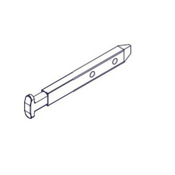 Pivot Bar, 2-1/2", 2 Hole, T-Head - Zinc Die Cast