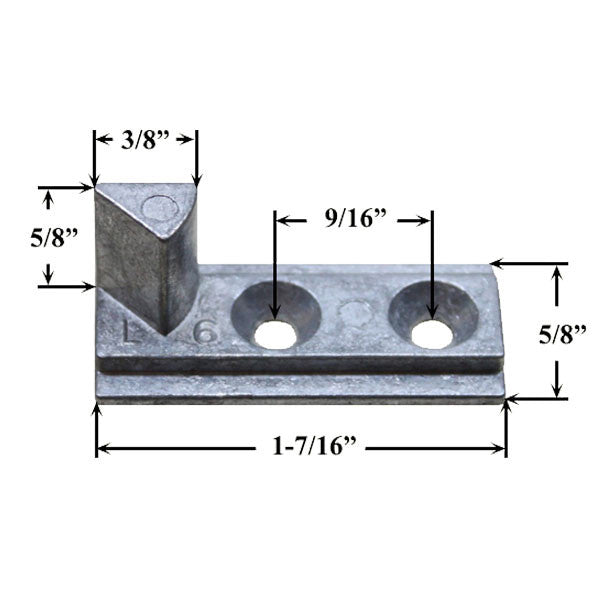 Weather Shield Tilt Pivot Pin for Locking Cam, Old Style, Le *DISCONTINUED*