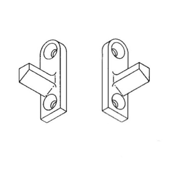 Tilt-In Window Locking Cam Pivot, Left Hand, Diecast - Mill