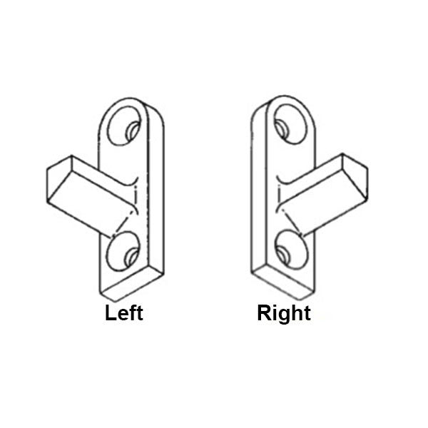 Tilt-In Window Locking Cam Pivot, Right Hand, Diecast - Mill