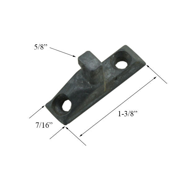 Tilt-In Window Locking Cam Pivot Pin, 2 hole Tilt Stud for T *DISCONTINUED*