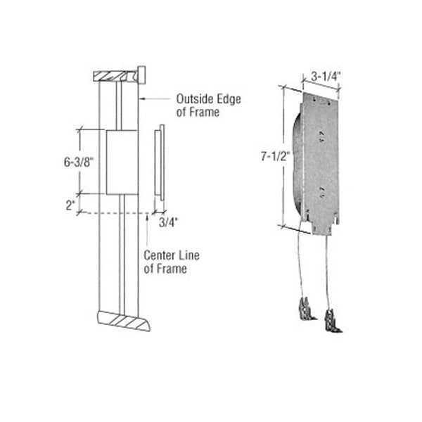 Side Mount Sash Balance, Wood Window - 12 Lbs
