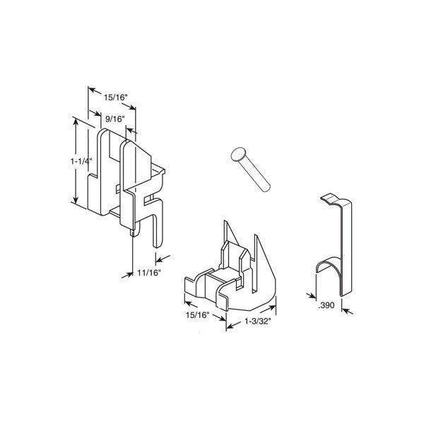 Repair Kit - Carded - for 5/8 inch channel balances *DISCONTINUED*