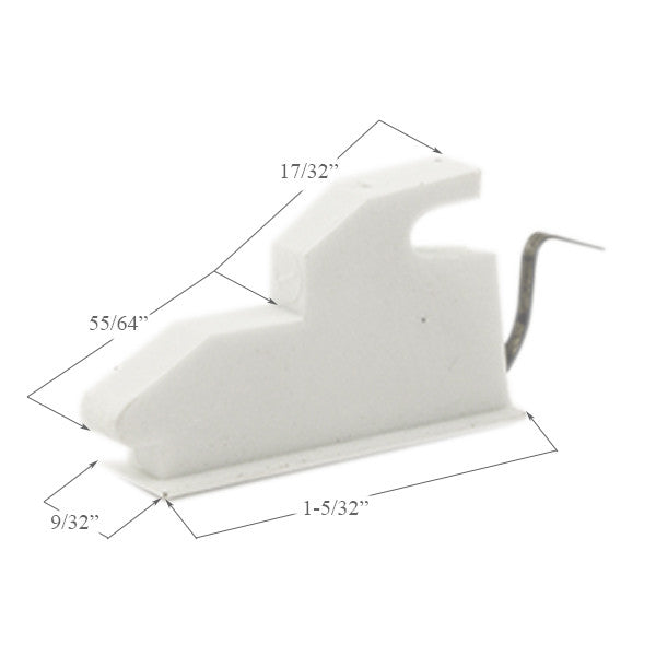 1-5/32 Inch Plastic Vent Lock with Metal Tab