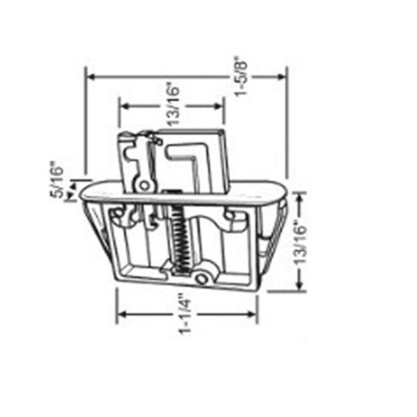 Plastic Security Night / Vent Latch