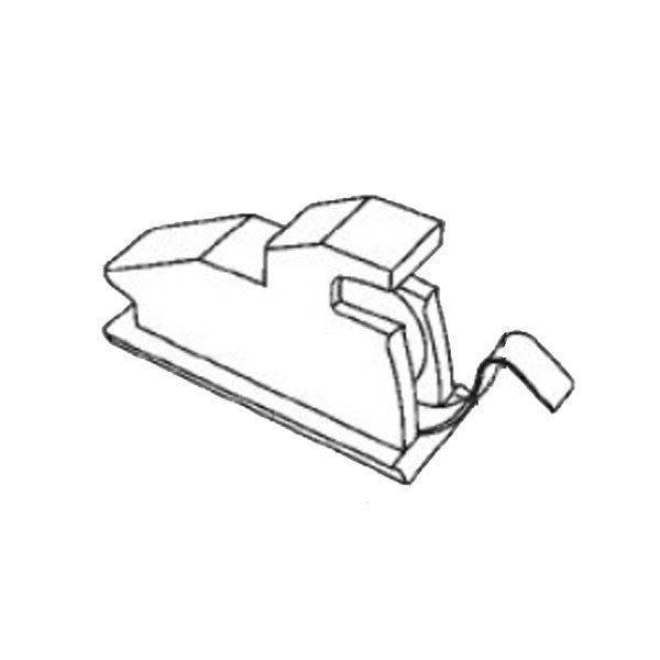 Vent Lock: Vinyl w/ Metal Tab - Beige