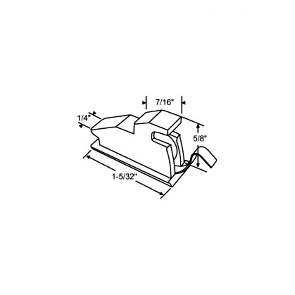 Vent Lock: Vinyl w/ Metal Tab - Beige