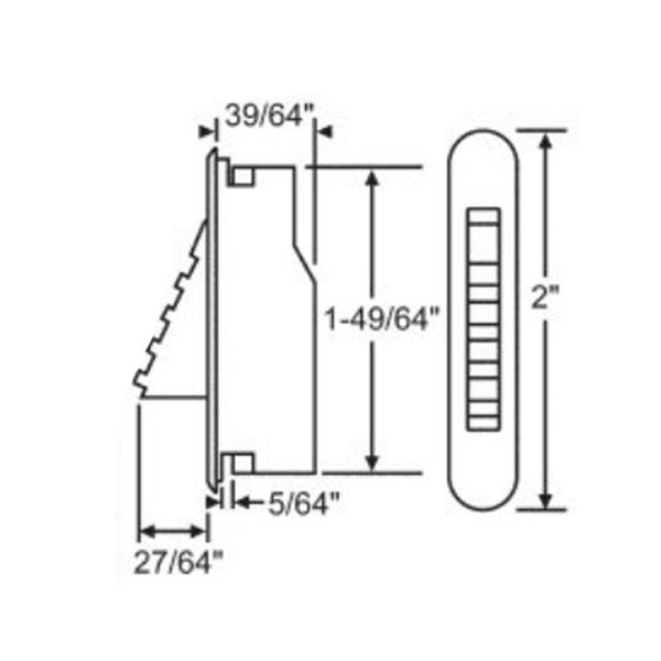 Ashland 2" Vent Lock/ Stop