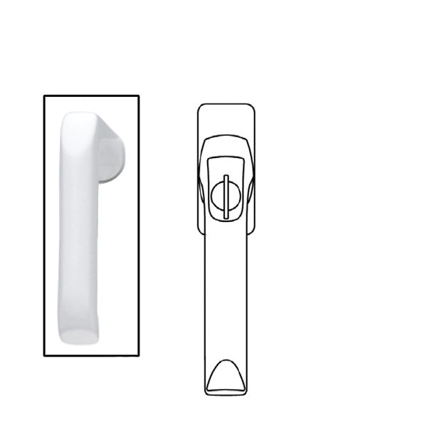 London Handle for Tilt & Turn Windows - Made of Aluminum - White