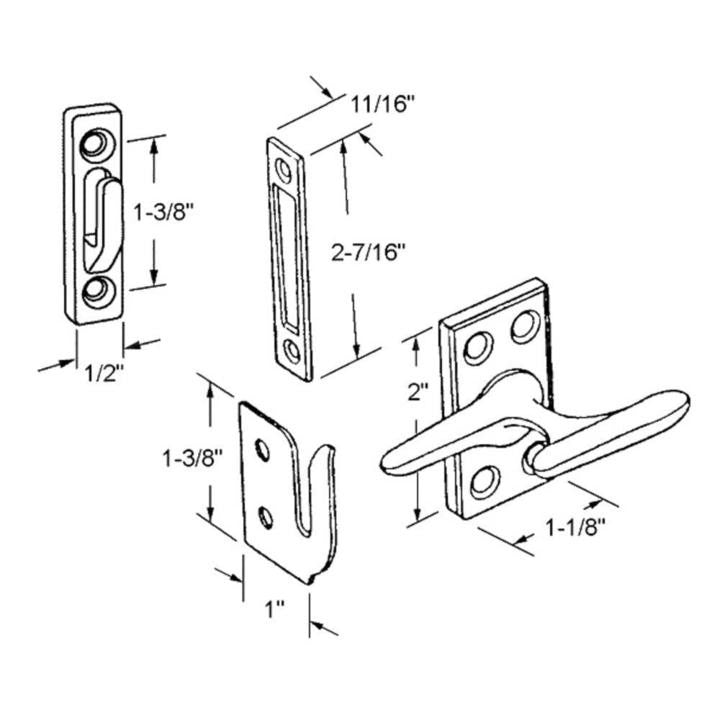 Casement and Awning Cam Handle with 3 Strikes