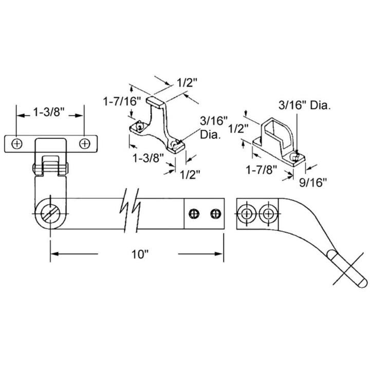 Kawneer 10" Style Push Bar Operator