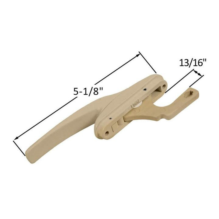 Casement Window Locking Handle with 13/16" Projection Hook - Beige