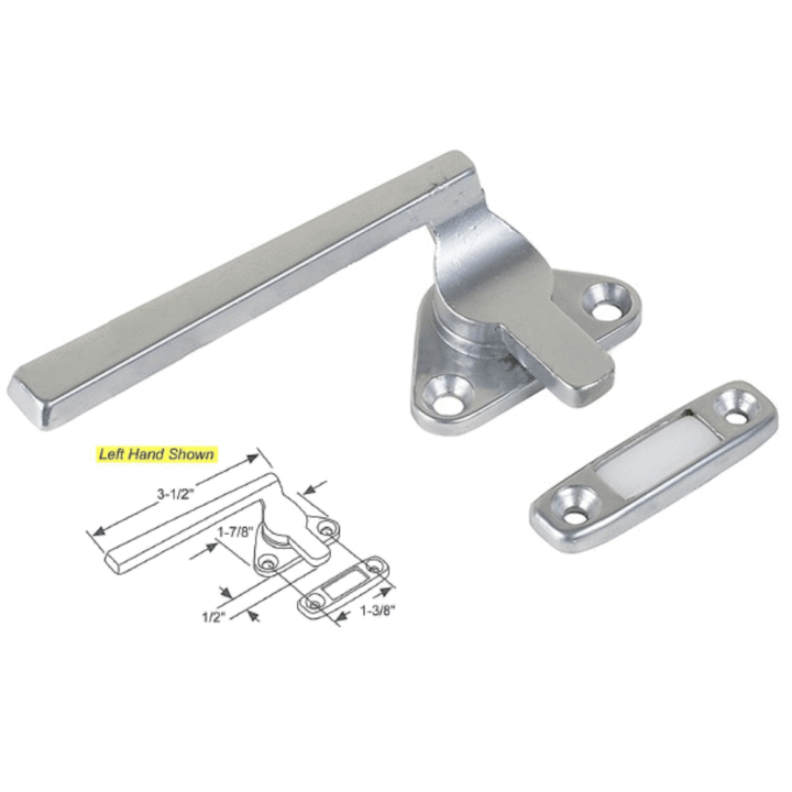 Casement and Awning Window Cam Handle with 1-3/8" Screw Holes