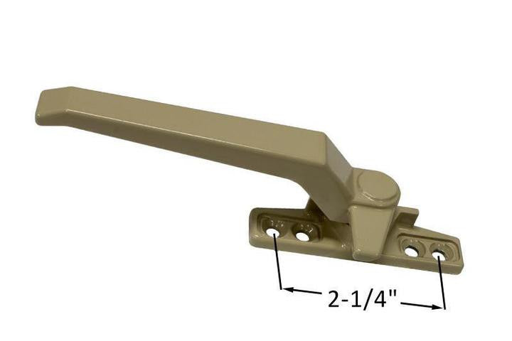 Casement Window Locking Handle With 2-1/4" Screw Holes - Beige