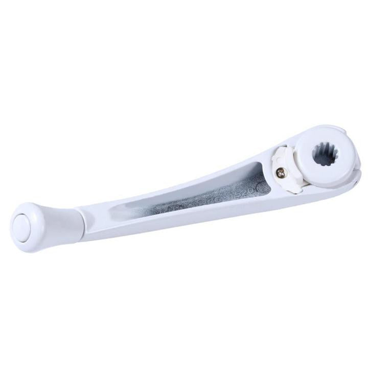 Roto Hardware Folding 5/16" Spline Crank Handle - White