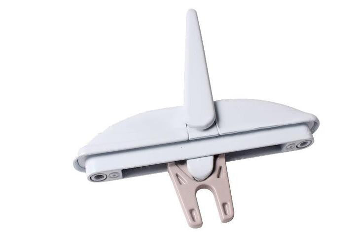 Roto Hardware White Multi-Point 1-1/8" Long Fork Lock Handle