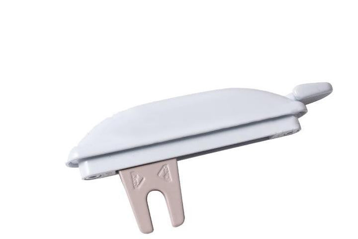 Roto Hardware White Multi-Point 1-1/8" Long Fork Lock Handle