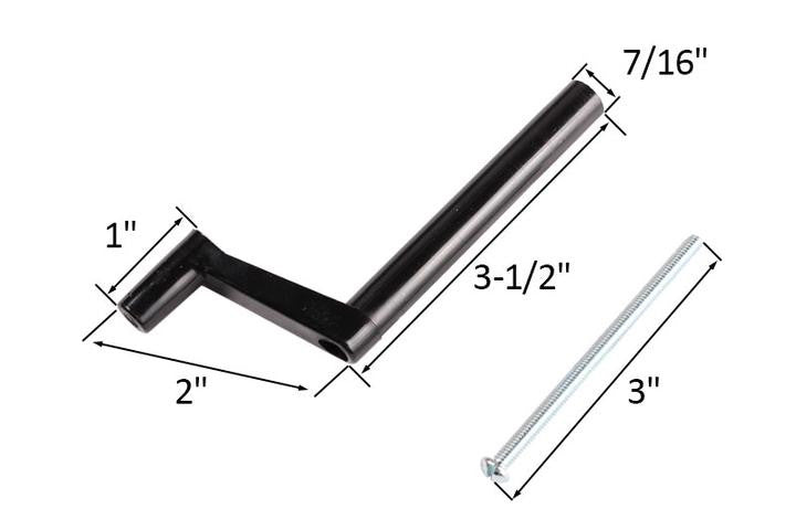 Window Crank Handle; 3-1/8" Stem Length
