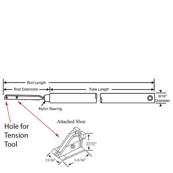 5/8 Standard Tip, Balance Rod, Red Bearing