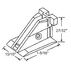 Balance Shoe / Carrier, Keller Aluminum Window - Black