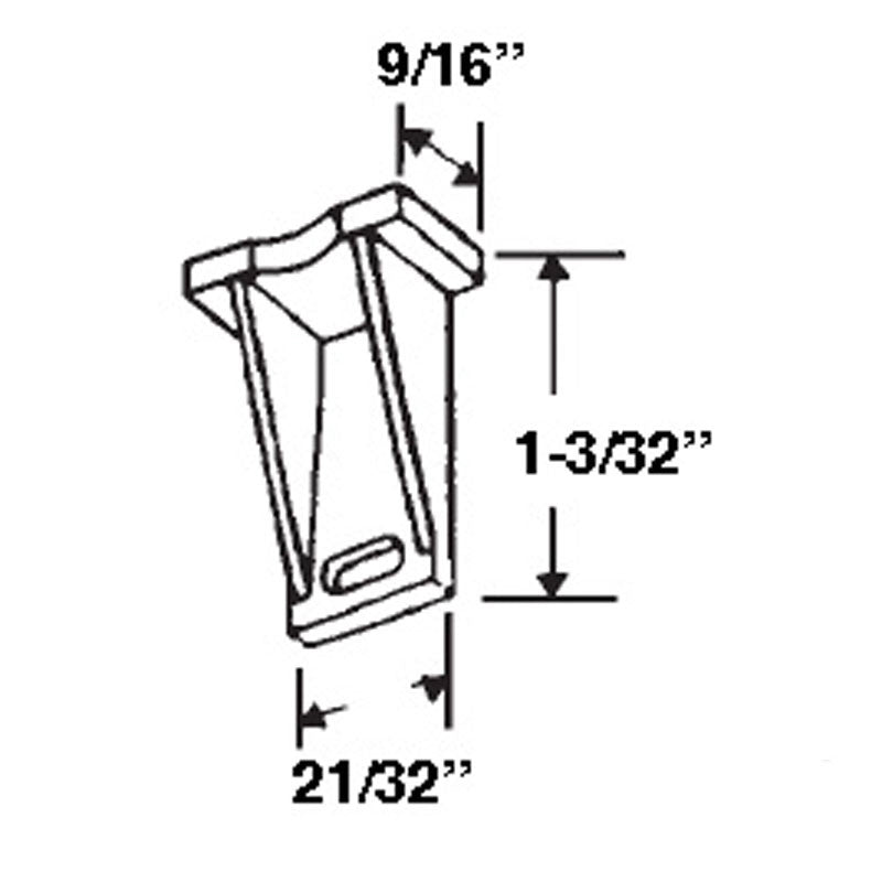 Top Sash Guide, Keller Aluminum Window