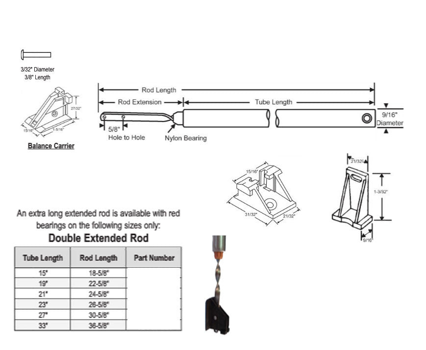 Top Sash Guide, Keller Aluminum Window