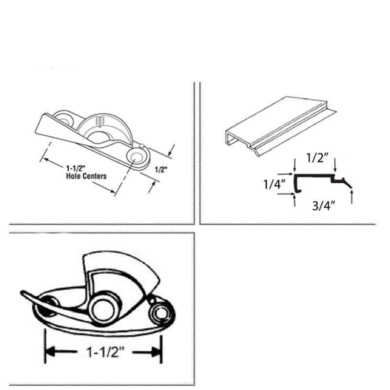 Top Sash Guide, Keller Aluminum Window