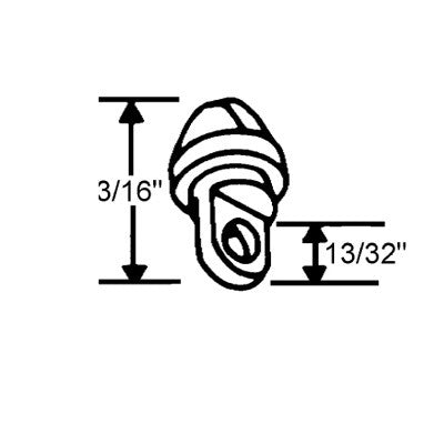 Balance Cap, Keller Aluminum Single Hung Window - Grey