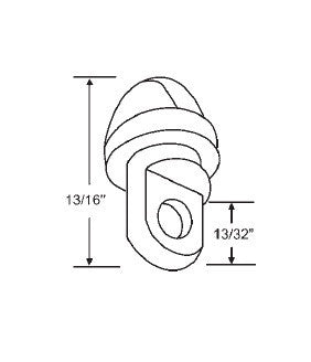 Balance Cap, Keller Aluminum Single Hung Window - Grey
