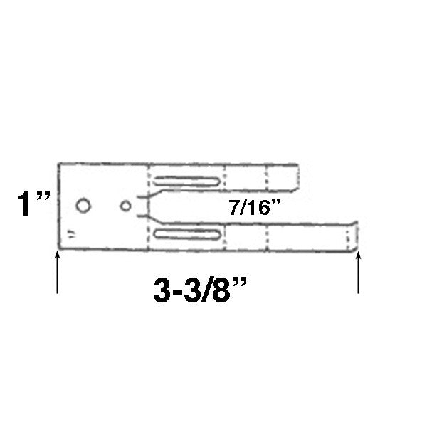 Metal Retainer Clip, Keller Aluminum WIndow *DISCONTINUED*