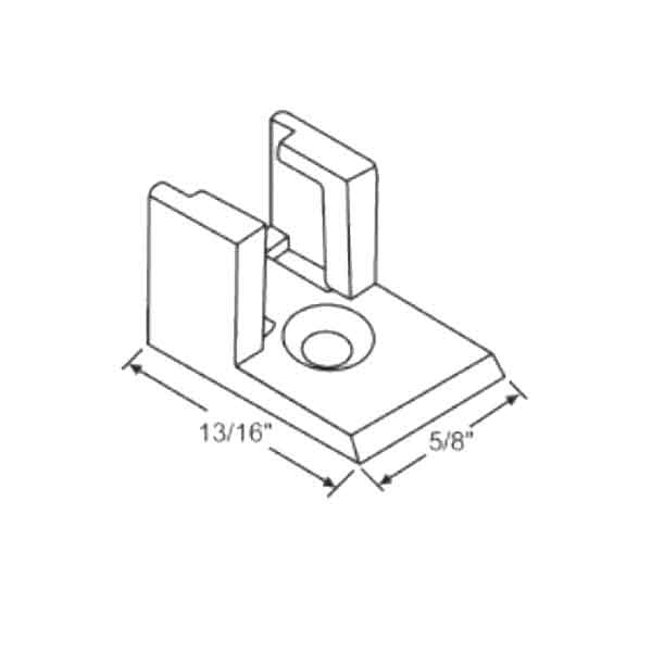 Portalume Sash Clip, Plastic - White