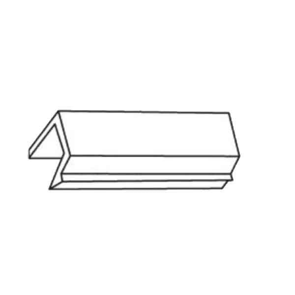Wide Sash Stop, 4" x 3/4", White