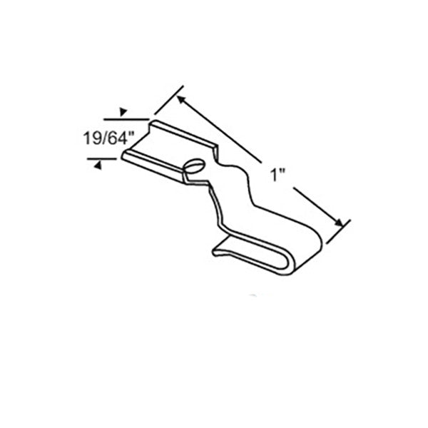 Metal Sash Clip, Carrier Bracket, 3/8 Tube Spiral Balance